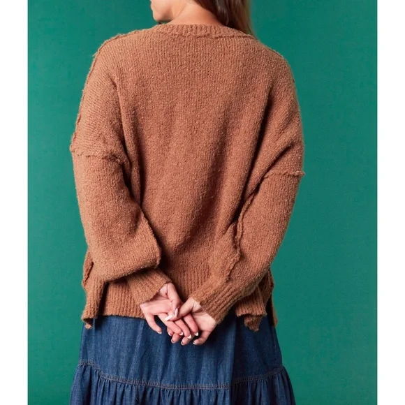 FF258–(🎁🎄FINALLY RE-SHIPPED) Arrival 1/9 Cozy Gingerbread Sweater - Picture 3 of 3